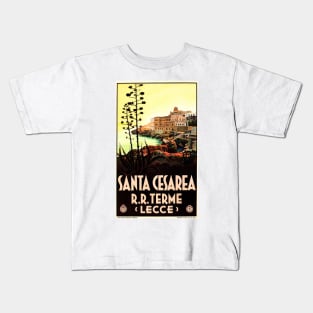 SANTA CESAREA TERME Italy Sea Side Coast Vintage Italian Travel Kids T-Shirt